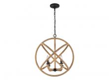  0868-4 NB - Marina 4-Light Chandelier in Natural Black